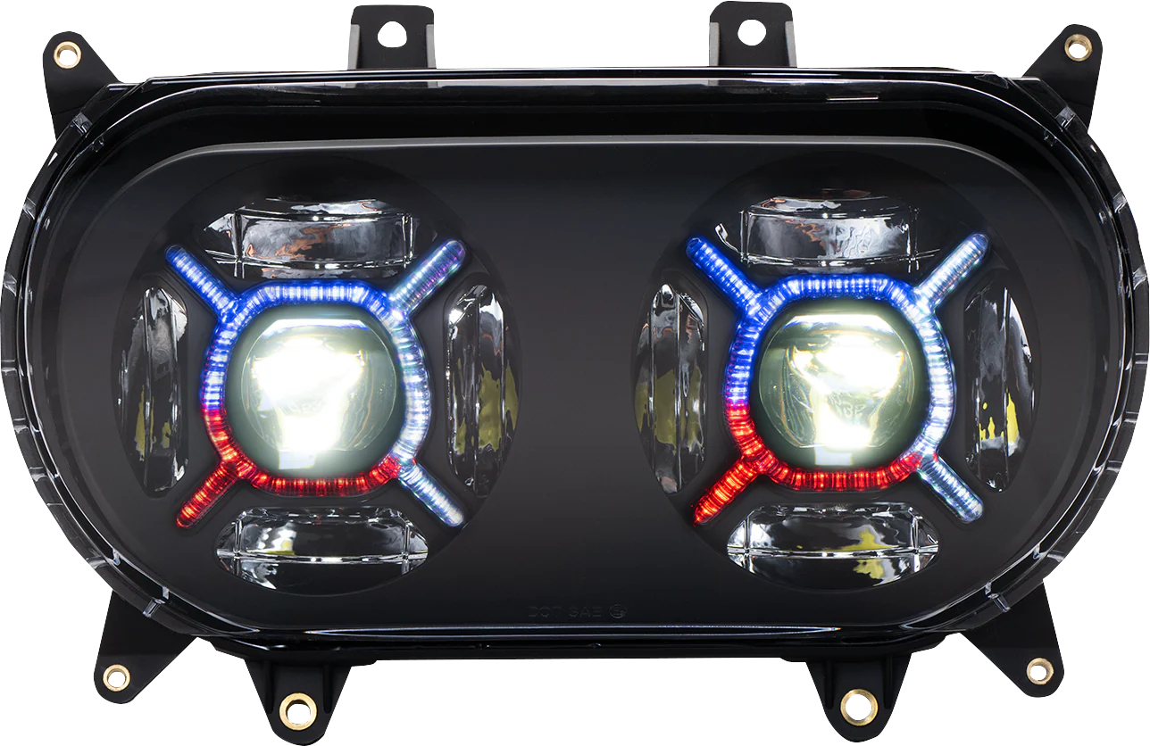 CUSTOM DYNAMICS ProGlow Double-X Led Headlights For RoadGlide 2015-2024 - Image 3