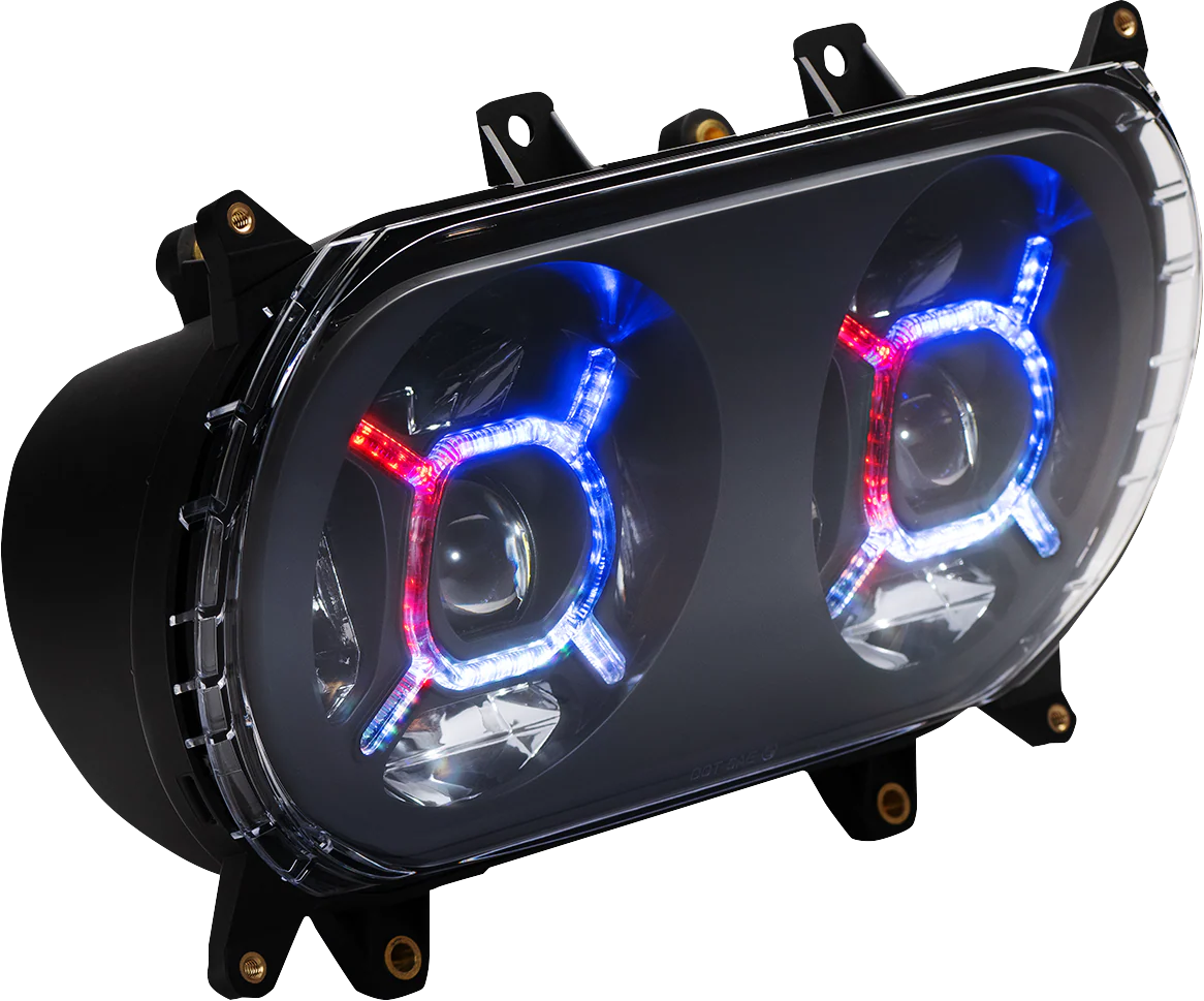 CUSTOM DYNAMICS ProGlow Double-X Led Headlights For RoadGlide 2015-2024 - Image 5