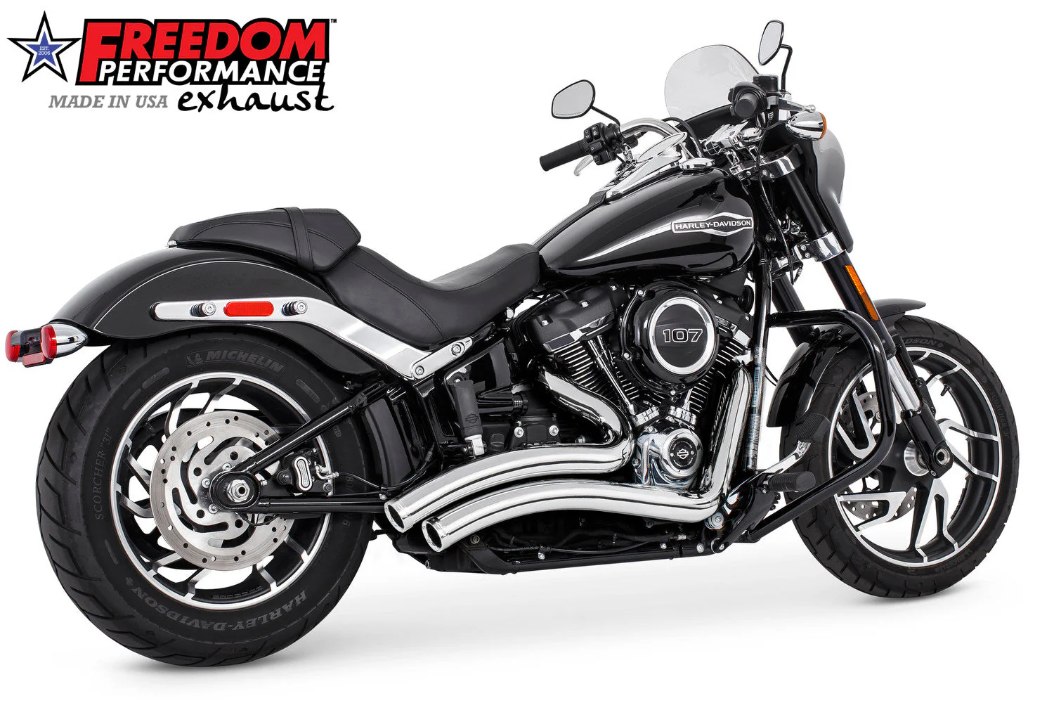 FREEDOM EXHAUST - SOFTAIL SHARP CURVE RADIUS 2018 to PRESENT M8 BUNDLE - Image 5