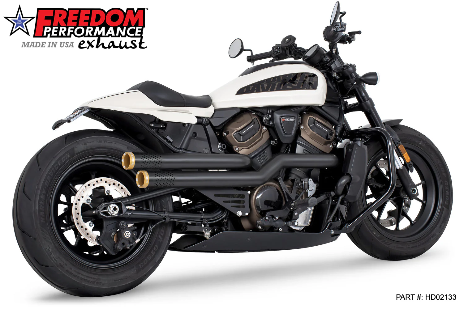 FREEDOM EXHAUST - SPORTSTER S "NEW 2023" INDEPENDENCE "PERFORATED" HIGH Fits 2021 to Present - Image 23