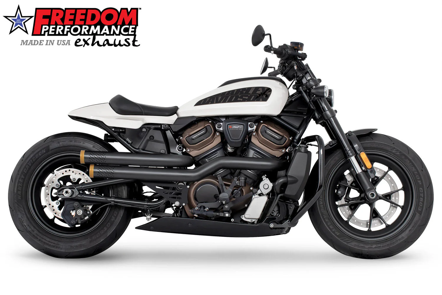 FREEDOM EXHAUST - SPORTSTER S "NEW 2023" INDEPENDENCE "PERFORATED" HIGH Fits 2021 to Present - Image 39