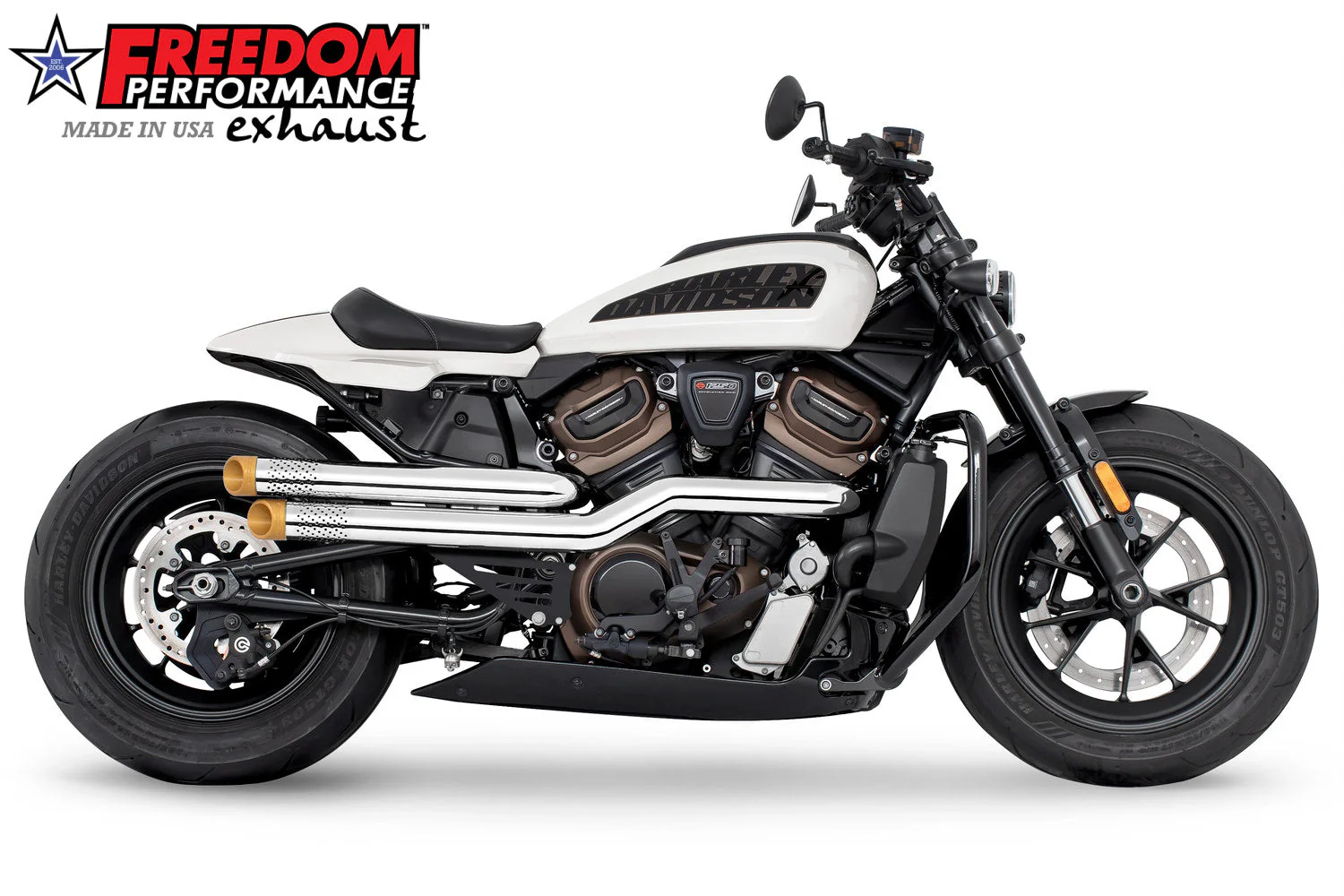 FREEDOM EXHAUST - SPORTSTER S "NEW 2023" INDEPENDENCE "PERFORATED" HIGH Fits 2021 to Present - Image 44