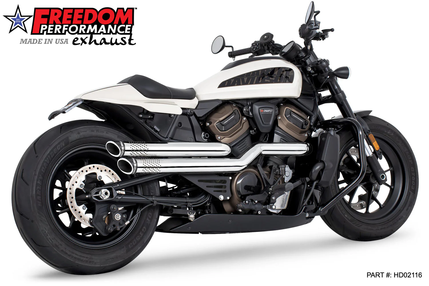FREEDOM EXHAUST - SPORTSTER S "NEW 2023" INDEPENDENCE "PERFORATED" HIGH Fits 2021 to Present - Image 6