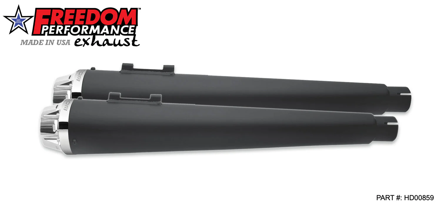 FREEDOM EXHAUST - TOURING/TRIKE AMERICAN OUTLAW & COMBAT FLUTED 4.5" MEGAPHONE SLIP-ONS - Image 14