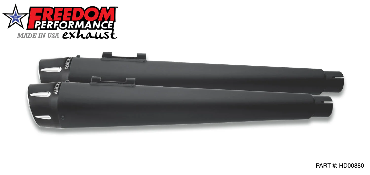 FREEDOM EXHAUST - TOURING/TRIKE AMERICAN OUTLAW & COMBAT FLUTED 4.5" MEGAPHONE SLIP-ONS - Image 19