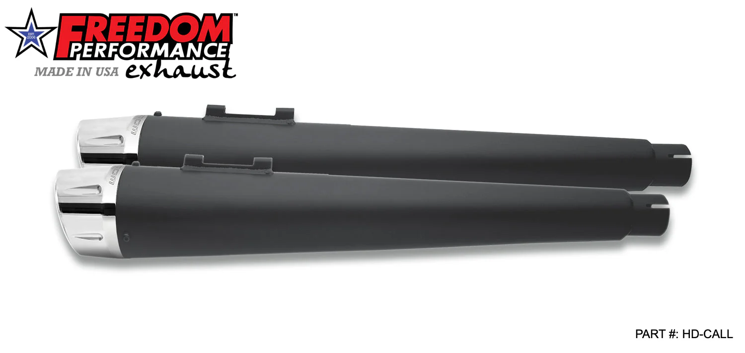 FREEDOM EXHAUST - TOURING/TRIKE AMERICAN OUTLAW & COMBAT FLUTED 4.5" MEGAPHONE SLIP-ONS - Image 4