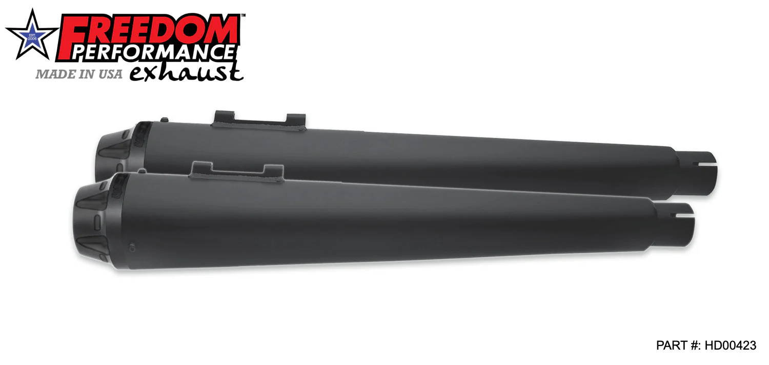 FREEDOM EXHAUST - TOURING/TRIKE AMERICAN OUTLAW & COMBAT FLUTED 4.5" MEGAPHONE SLIP-ONS - Image 5