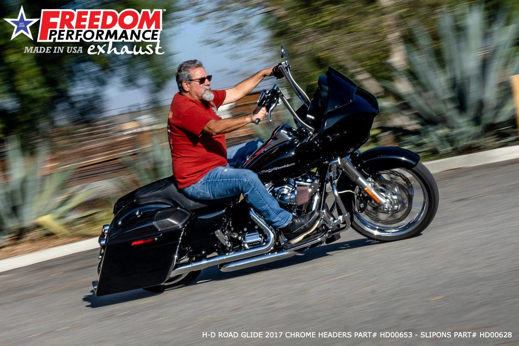 FREEDOM EXHAUST - TOURING/TRIKE AMERICAN OUTLAW & COMBAT FLUTED 4.5" MEGAPHONE SLIP-ONS - Image 50