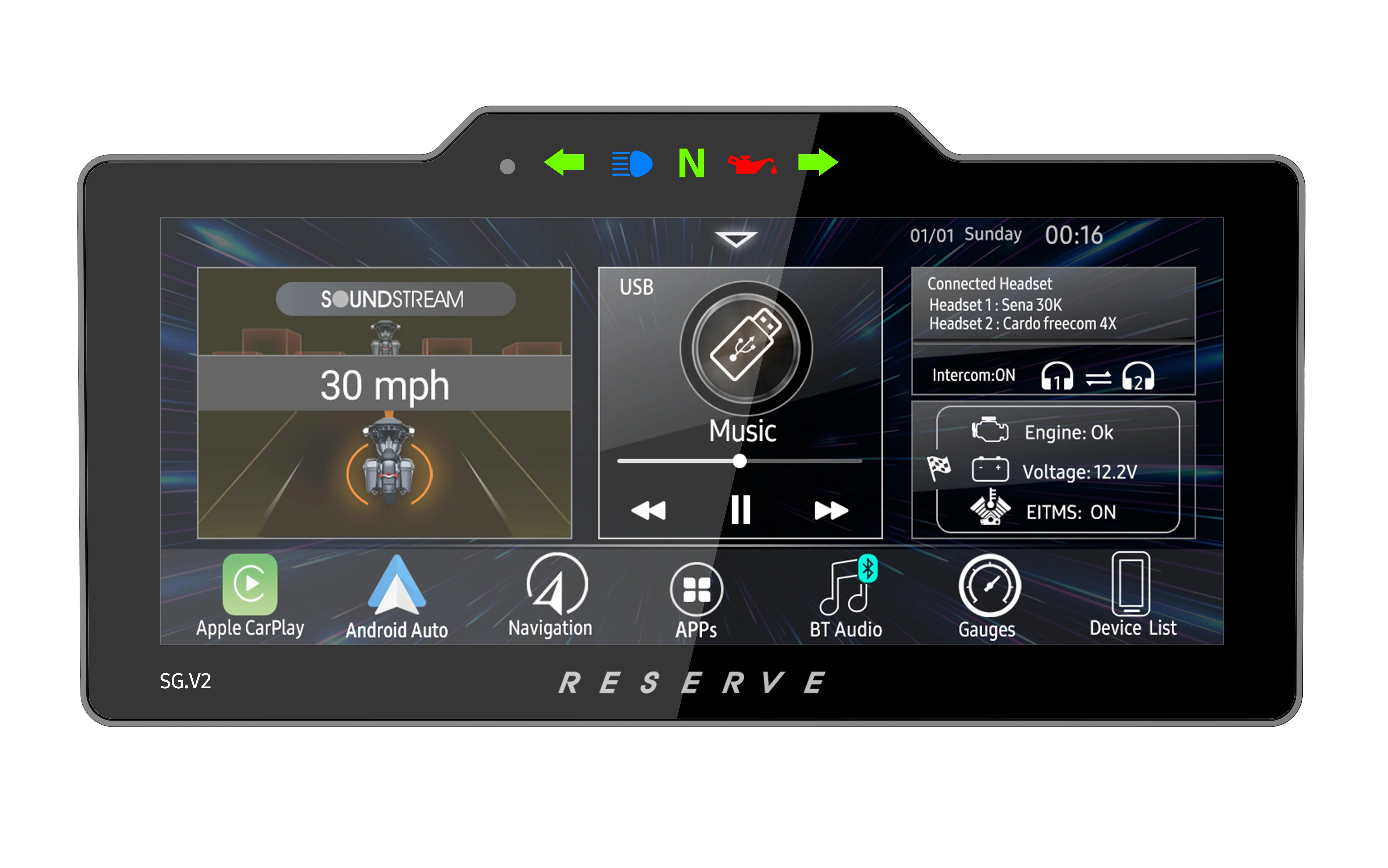 SOUNDSTREAM SG.V2 HARLEY RADIO for Street Glide, Electra Glide. (FITS ALL 1998-2013 BATWING FAIRINGS) - Image 4